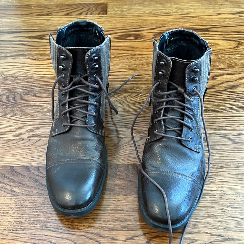 Joseph Abboud dark brown boots size 10.5